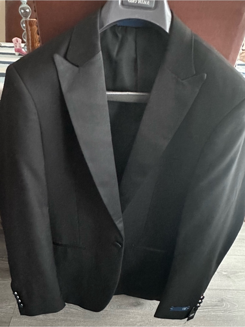 black Giorgio Patrino single-breasted tuxedo jacket
